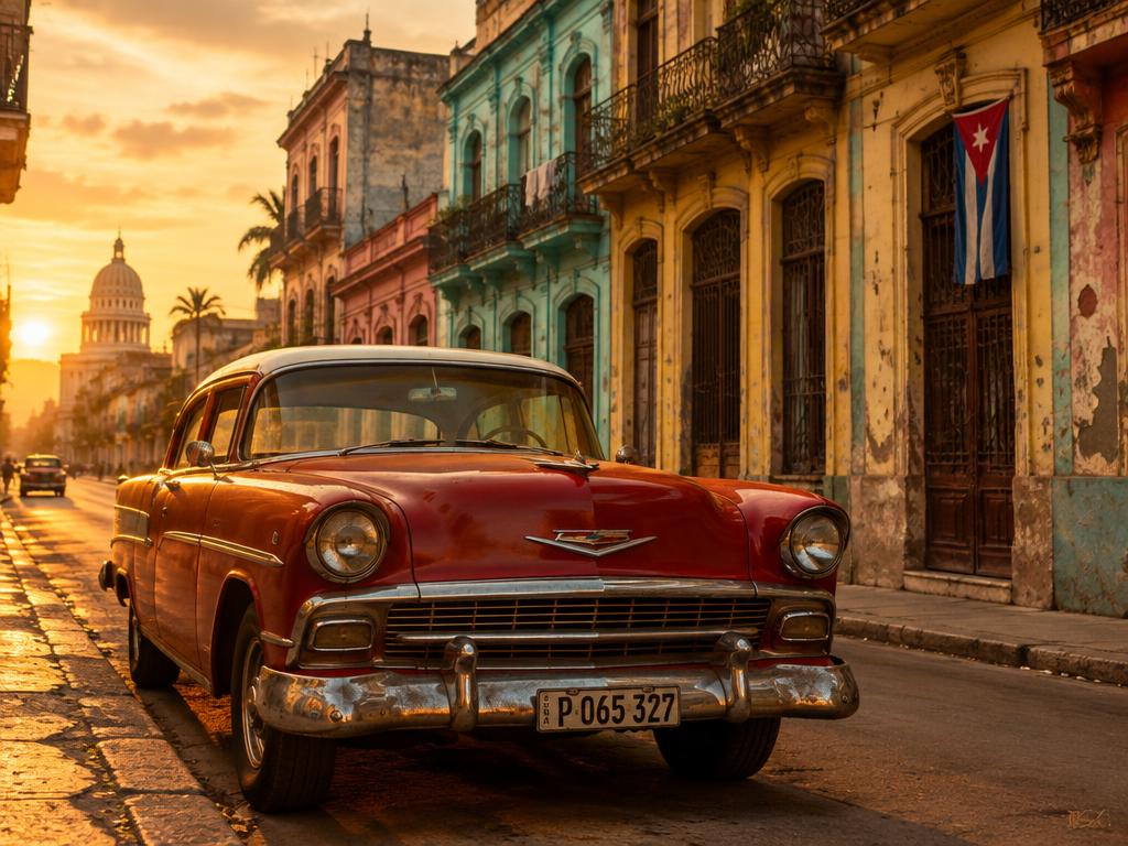 Carro clássico em Havana